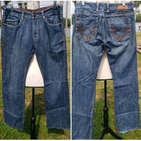 Buffalo David Bitton Other - Buffalo David Bitton Jeans Men Sz 30 Fit 32 X 30.5 Domax Straight Leg Blue Denim